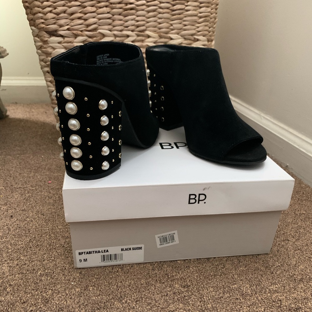 Tabitha Embellished Open Toe Mule by BP